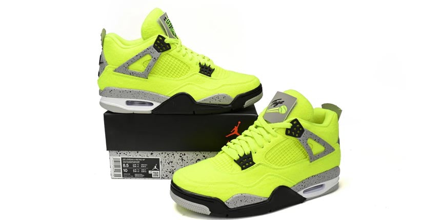 Air Jordan 4 "Plush Fluorescent Yellow" DV6773-700 sneakers - Shop Now